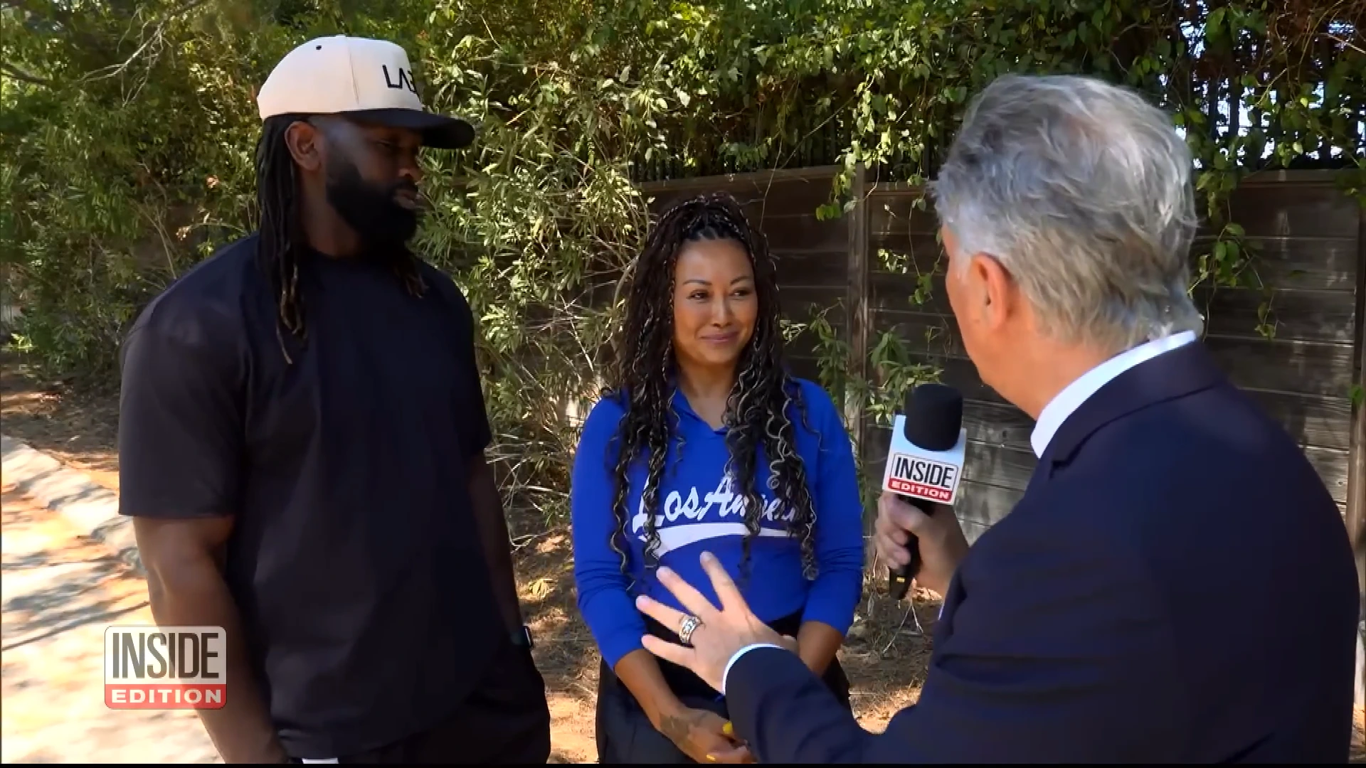 Inside Edition interview coverage featuring Scott Mitchell and Davanh DiMarco after the Runyon Canyon incident.