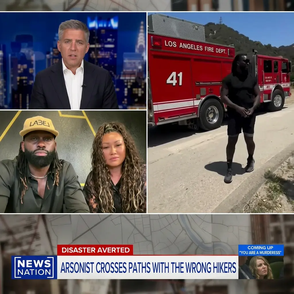 NewsNation Banfield feature banner outlining the averted disaster at Runyon Canyon.