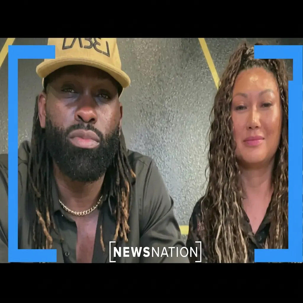 NewsNation interview coverage of the Runyon Canyon incident involving Scott Mitchell and Davanh DiMarco.